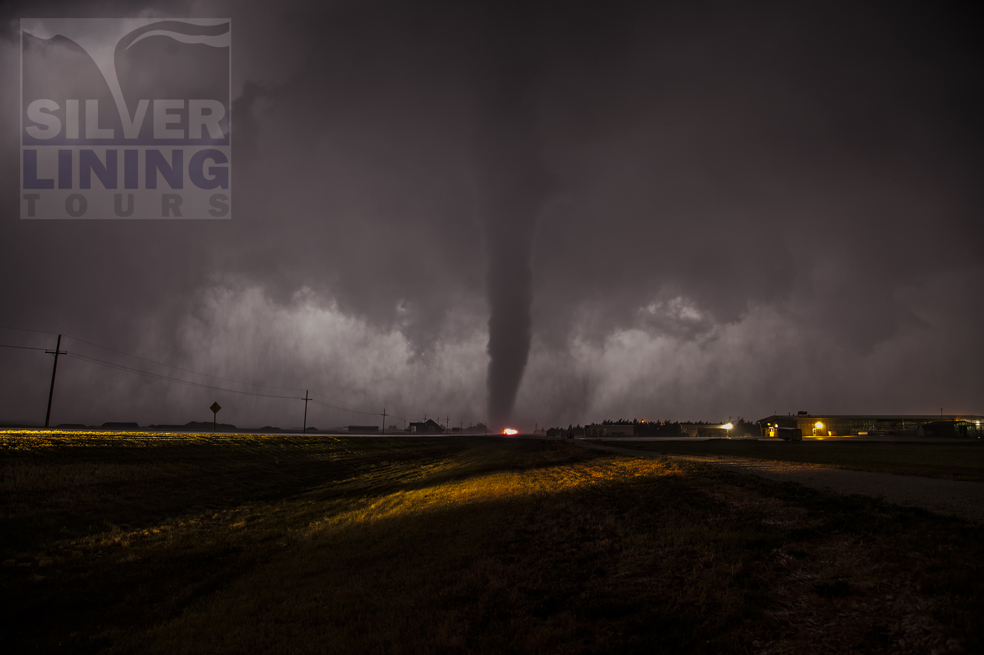 2012 Kansas Night Tornado by Roger Hill