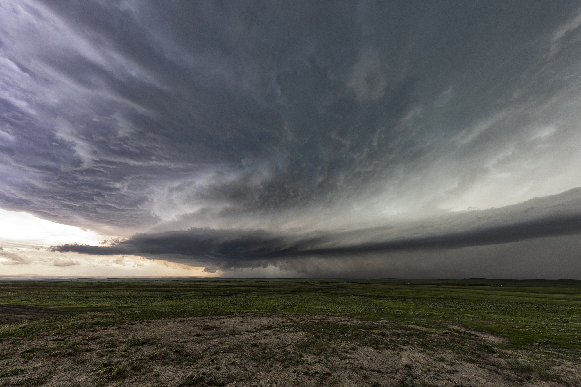 June 19th Long Tracked Tornado Warned Supercell Montana - North Dakota