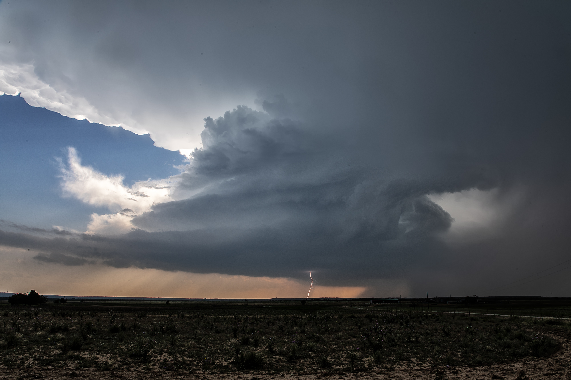 June 12th Brady, Texas Tornado Warned Supercell