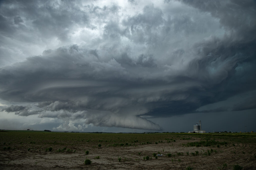 Supercell Broken Bow Nebraska Tornado Warned Supercell, South Central